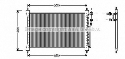 AVA QUALITY COOLING jr5012 -  Конденсатор, кондиционер